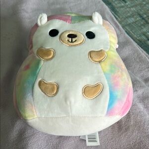 Squishmallow Bowie the hedgehog tie dye